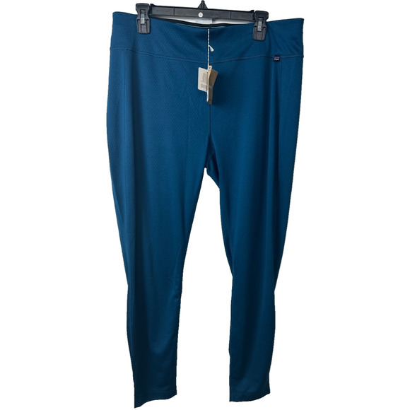 NEW Patagonia Capilene Bottoms pants Womens XL Blue Midweight Base layer $79 A32 - Picture 1 of 8